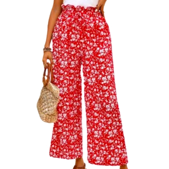 SHEIN Pants - Shein Frenchy Scallop Hem Wide Leg Pants Sz 4X